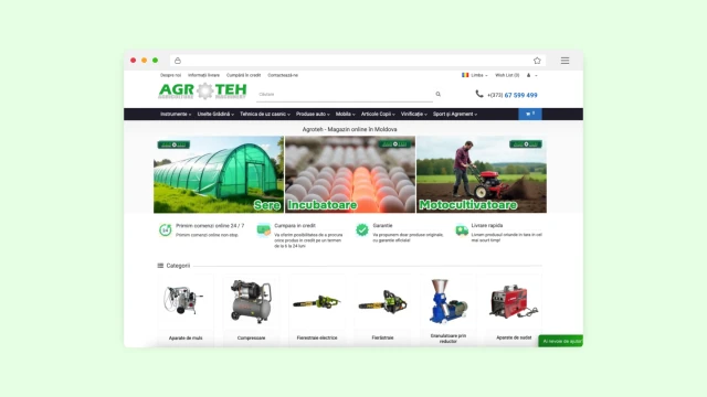 Agroteh.md - Magazin online de tehnică agricolă
